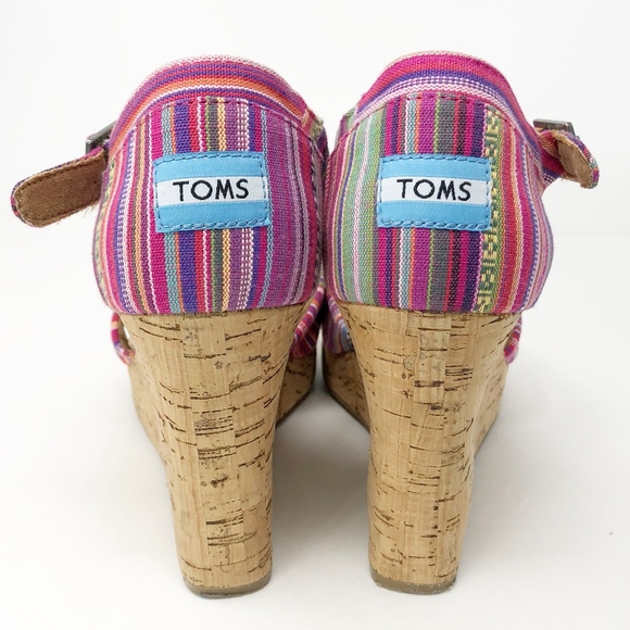 Toms Shoes - TOM'S Sierra Cork Wedge Sandals - 9.5
